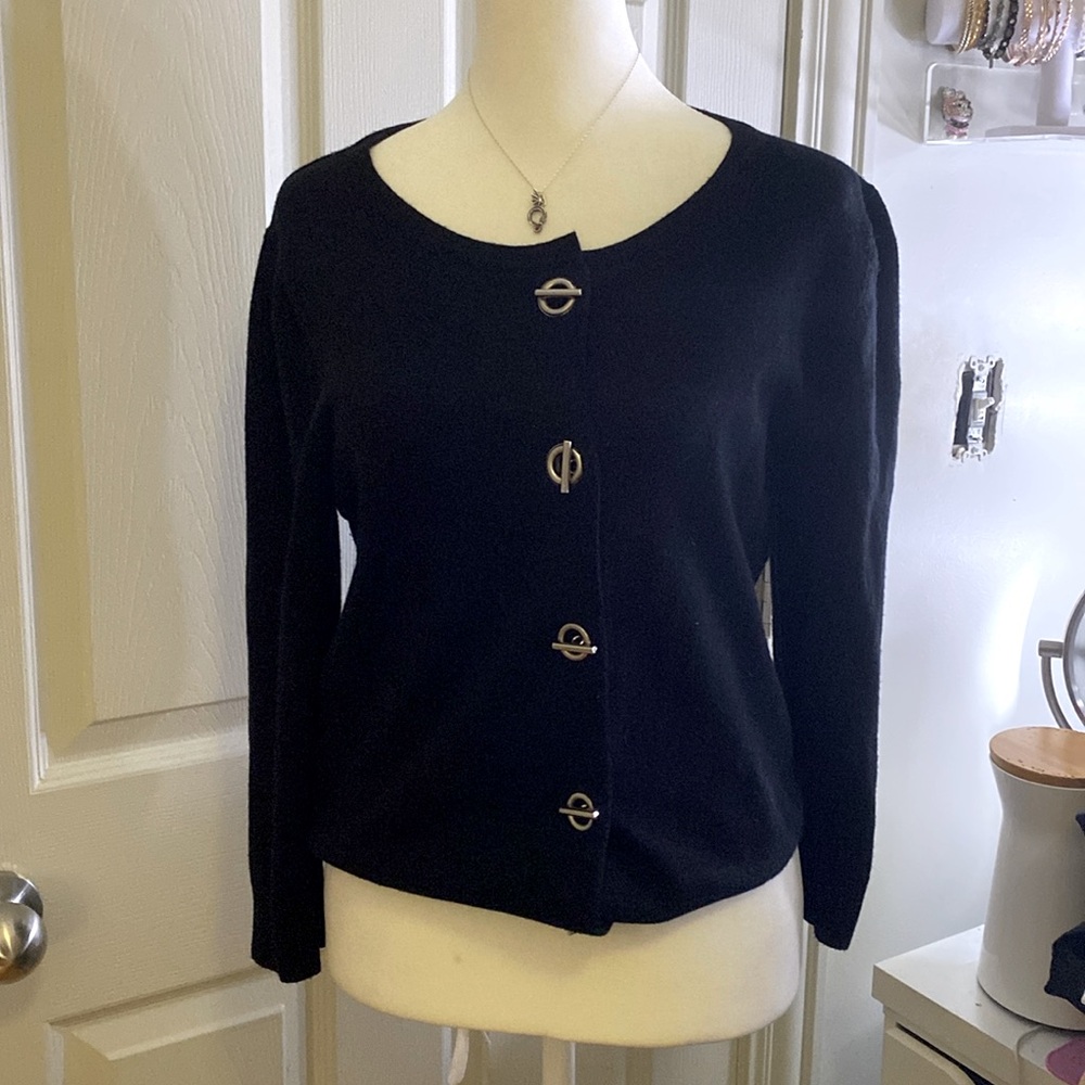 Black cardigan